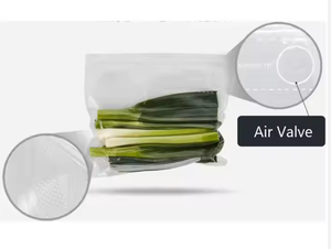 Bolsa de almacenamiento hermética reutilizable AFES B, bolsa de plástico con cremallera al vacío a bajo precio para comida, ropa para ensalada, goma de mascar, almacenamiento de gelatina - Product Image 3