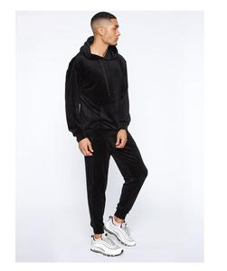 2024 automne velours hommes ensemble solide survêtement Homewear costumes velours décontracté ensembles lâche hommes Jogging costume - Product Image 3