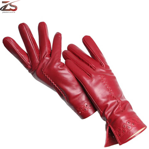 Leather <b>Gloves</b> High Quality Custom Logo Winter Leather Fashion <b>Gloves</b> From Pakistan - Product Image 2