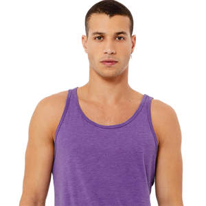 ตะเข็บด้านข้างขายปลีกพอดี100% Airlume หวีและแหวนปั่นฝ้าย32เดี่ยว4.2ออนซ์สีม่วง Unisex ถังเจอร์ซีย์ - Product Image 4