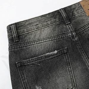 <b>Women's</b> Water Washed Customized Color Mid Waist Baggy Pants American Casual Denim <b>Jeans</b> Wide Leg Washed Trousers Streetwear - Product Image 5