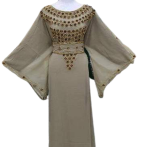 Robe de Soirée Longue Jalabiya Kaftan de Style Dubaï pour Dames Nouveau Design de Mousseline de Soie Islamique Dernier Créateur Style Modeste - Product Image 1