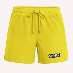 Pantalones Cortos Deportivos Casuales para Hombre Tenzo Ntl, de Lona, Transpirables, de Cintura Alta, de Secado Rápido, con Cordón y Logotipo Personalizado en la Parte Delantera - Product Image 1