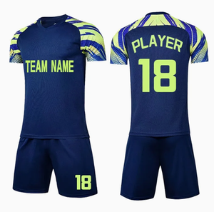 Nouveau design de maillots de football de club personnalisés, vêtements de football par sublimation, uniformes d'équipe de football respirants, kit d'ensemble complet - Product Image 1