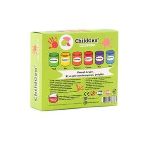 Ensemble de peinture au doigt super lavable, 6 pièces de 50g (6x50g), jouet de dessin sûr pour enfants, couleurs vives, fournitures d'art créatives en gros - Product Image 4