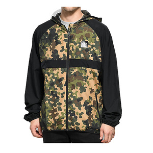 Hombres personalizados al por mayor en blanco patrón de nylon estándar cortavientos chaqueta cortavientos hombres - Product Image 4