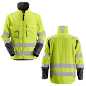 Manteau de sécurité réfléchissant haute visibilité personnalisable sur chaussée avec logo personnalisé pour les travailleurs de l'hiver manteau de sécurité imperméable pour vêtements de travail de construction - Product Image 1