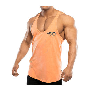 Débardeur de sport en coton pour homme avec logo personnalisé, sans manches, respirant, style streetwear pour le sport, la remise en forme et la musculation - Product Image 5