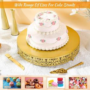 Base para Pastel de Metal Resistente con Brillo Duradero, Perfecta para Eventos y Uso Profesional - Product Image 4