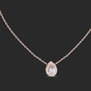 jewels 18k gold jewellery pear cut <b>necklace</b> for women - Product Image 1