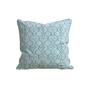 Funda de cojín indio hecha a mano con cuidado, funda de cojín de algodón con estampado de bloques de mano, funda de almohada a precio barato - Product Image 5