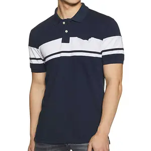 Camiseta de algodón y poliéster con logotipo bordado personalizado para hombre, Polo de manga corta con uniforme de empresa, 5 b