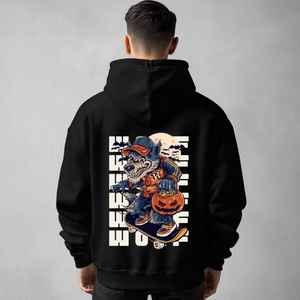 เสื้อฮู้ดดี้ผู้ชายไซส์ปกติ ผ้าฟลีซพีซี 350 GSM พิมพ์ลาย จาก Trendy Rabbit ราคาขายส่ง - Product Image 2