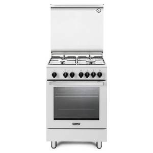 Horno Eléctrico De Longhi DMW64LSG, Cocina de Gas de 4 Zonas, Color Blanco, Clase A (60x60x87cm) - Product Image 1