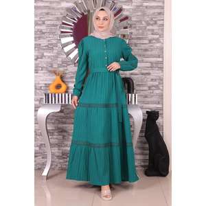 Vestido Casual con Detalles a Rayas de Dantel - Product Image 6