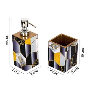 ชุดอ่างอาบน้ำทำจากไม้ที่ทำด้วยมือพร้อมตู้ทำสบู่และแก้วน้ำอุปกรณ์ห้องน้ำที่ทันสมัยใช้งานได้จริง - Product Image 2