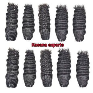 Vente en gros d'extensions de cheveux humains vierges vietnamiennes à donneur unique dentelle à vague profonde à double trame de couleur naturelle - Product Image 1