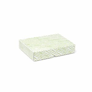 Boîte rigide recyclée personnalisée pour expédition, 9x18x4 cm, avec laminage brillant mat et gaufrage - Product Image 1