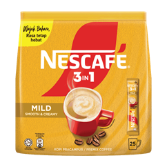 Café Instantáneo Nescafé Cream 3 en 1 con Cafeína, Azúcar y Sabor Suave, Bebidas Saludables en Tamaño Viaje - Product Image 3