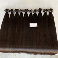 Extensions de cheveux vietnamiennes brutes vierges super doublement dessinées Faisceaux de cheveux brésiliens droits en armure de cheveux chinois couleur 1B