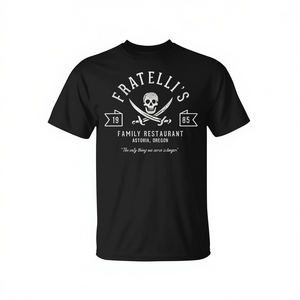 T-shirt vintage del ristorante della famiglia Fratelli del 1985 Astoria Oregon, stile retrò promozionale degli anni '80 - Product Image 2