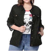 Vente en gros de nouveaux vêtements d'hiver pour femmes à la mode veste en jean grande taille pour femmes vestes en jean respirantes pour femmes