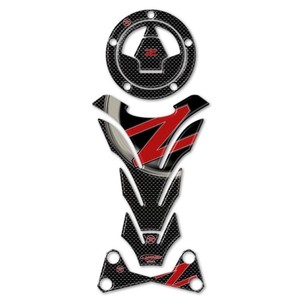 Kit di Adesivi in Gel 3D Personalizzati per Moto Kawasaki Z750 e Z1000 (Rosso) - Product Image 1