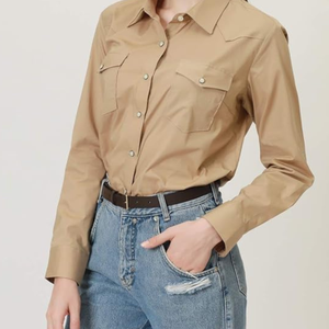 Nouveau design Chemises de cowboy classiques Chemise en jean confortable et à manches longues en coton 100% pour hommes, Chemises de cowgirl occidentales - Product Image 1