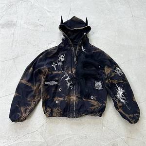 Sweat à capuche unisexe avec strass, streetwear hip-hop, cristal diamant, hiver, 100% coton, logo personnalisé, fournisseur en gros - Product Image 1