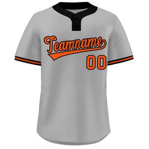 Maillot de baseball personnalisé tissu en maille tissu de softball à séchage rapide bouton de chemise brodé équipe Fit jeunes matériel sergé lettres USA uniforme - Product Image 5