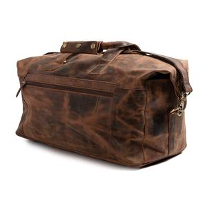 Cylindrical Shape Genuine Leather Luxury Portable <b>Travel</b> <b>Bags</b> Latest Design Custom Made Large Capacity Gym Mountaineering <b>Bags</b> - Product Image 3
