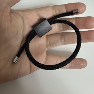 새로운 패션 블랙 우드 비즈 스마트 NFC 팔찌 - Product Image 5