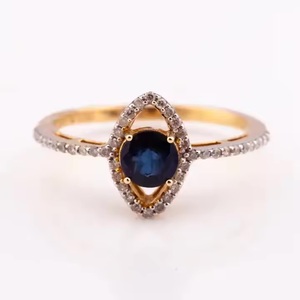 2024 bagues délicates saphir bague en diamant pour femmes fiançailles bijoux de mariage bleu argent bijoux en argent argent 925 - Product Image 2