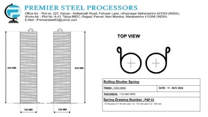Tùy chỉnh cán nguội thép cán lò xo màn trập bề mặt hoàn thành cho cửa an ninh được sản xuất bởi thương hiệu hàng đầu - Product Image 3