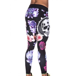 Pantalones elegantes con diseño personalizado Leggings sublimación para gimnasio para mujer - Product Image 2