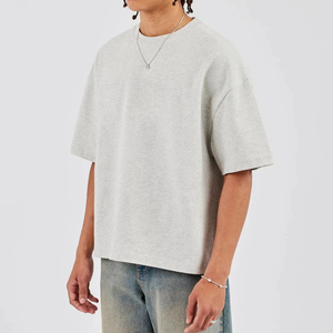 T-shirt formel en maille coupe ample de qualité supérieure pour hommes et femmes, conçu pour un confort respirant au quotidien - Product Image 2