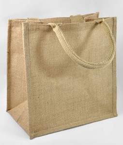 Sacs fourre-tout réutilisables écologiques Poignée en corde en fibre de jute naturelle durable pour les achats quotidiens et l'épicerie - Product Image 2