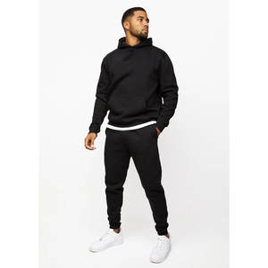 Custom Logo Tracksuit Streetwear Unisex Printing Plain Embossed Oversized Pullover Joggers <b>Hoodies</b> Sweatsuits Set 2025 - Product Image 4