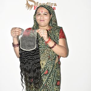 Extensions de cheveux naturels indiens noirs alignés sur les cuticules, en vrac, profondes, 6*6, fermeture en dentelle HD, bouclées, fournisseurs de cheveux humains - Product Image 1