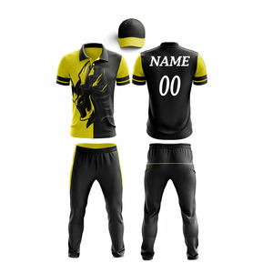 Maillot de cricket pour hommes jeunes de haute qualité nouveau modèle à carreaux conception uniformes en gros - Product Image 1