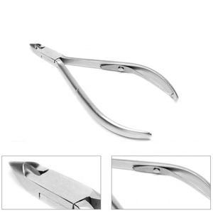 Pinzas para cutículas de acero inoxidable dorado profesional para dedos, herramienta de manicura con mango suave con cuchilla afilada, cortaúñas - Product Image 3