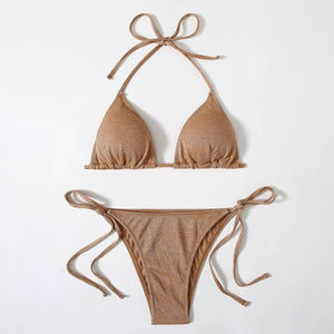 Traje de Baño de Alta Calidad Más Vendido, Traje de Baño Transpirable de Color Sólido para Mujer, Nuevo Bikini 2026 - Product Image 3