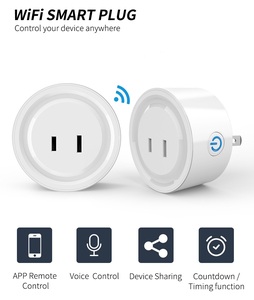ปลั๊กพลาสติก ABS Wi-Fi พร้อมช่องเสียบ2ขาสำหรับอุตสาหกรรมญี่ปุ่นบ้านอัจฉริยะปลั๊กอัจฉริยะ Tuya <span class=keywords><strong>JP</strong></span> 10A Google Home <span class=keywords><strong>Alexa</strong></span> - Product Image 2