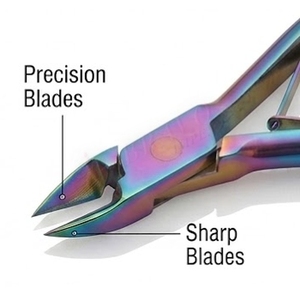 Professional Cuticle Nipper 5 Inch Stainless Steel Cuticle Nipper Rainbow Finish Manicure Pedicure <b>Nail</b> <b>Tool</b> - Product Image 3