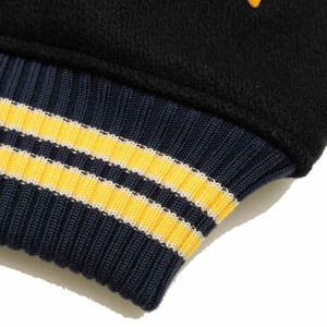 Venta al por mayor personalizado béisbol Letterman chaquetas abrigo invierno lana cuerpo cuero manga bombardero Varsity chaqueta para hombre - Product Image 3