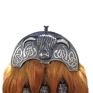 Sac sporran en cuir traditionnel fait à la main pour hommes kilt écossais highland porter des accessoires pour les événements vestimentaires formels sacs Sporran - Product Image 4