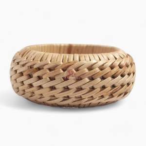 Anneaux de serviette en osier rotin tissés ronds de serviette rustiques pour la Saint-Valentin Thanksgiving fête d'anniversaire dîner décorations de table - Product Image 2