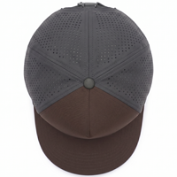 Gorra de Béisbol Unisex Perforada de Dos Tonos, Ajustable, de 5 Paneles, Transpirable, Impermeable, Deportiva, Casual, para Exteriores, Personalizada, Indonesia