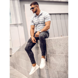 Camisa de Golf de Alta Calidad para Hombre, Diseño Personalizado, Logotipo Bordado, Antiarrugas, Estilo Casual Elegante, Venta al Por Mayor, Tejido de Punto - Product Image 4