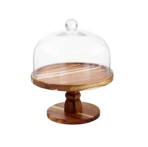 Support à gâteau en bois à finition lisse avec base robuste, parfait pour exposer des gâteaux, des muffins et des cupcakes lors de mariages et de fêtes - Product Image 2